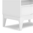 Scranton & Co 60 Inch Solid Hardwood Bookcase with Storage in White