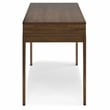 Scranton & Co 48 Inch Mid-Century Solid Rubberwood Desk in Walnut Brown
