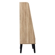 Scranton & Co Mid-Century Modern Natural Wood Bookshelf with Open Shelves