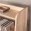Scranton & Co Mid-Century Modern Natural Wood Bookshelf with Open Shelves