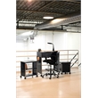 Scranton & Co Adjustable Drafting Chair in Black Mesh
