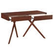 Scranton & Co Wood Writing Desk with USB in Dark Cherry Finish