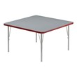Scranton & Co 42-In Square Wood Activity Table in Gray Granite