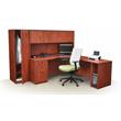 Scranton & Co Box Box File Pedestal with 3 Locking Drawers in Cherry