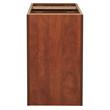 Scranton & Co Box Box File Pedestal with 3 Locking Drawers in Cherry