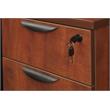 Scranton & Co Box Box File Pedestal with 3 Locking Drawers in Cherry