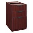 Scranton & Co Box Box File Pedestal with 3 Locking Drawers in Mahogany