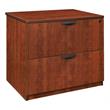 Scranton & Co 2 Drawer Locking Lateral File Cabinet in Cherry/Red