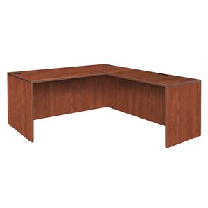 Scranton & Co 66&quot L-Desk Shell with Reversible 47&quot Return in Cherry
