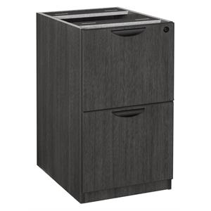 Scranton & Co File File Pedestal with 2 Locking Drawers in Ash Grey