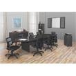 Scranton & Co Wood Freestanding Lectern on Casters in Ash Grey