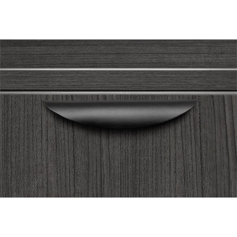 Scranton & Co Deskside Box Box File Cabinet with 3 Drawers in Ash Grey