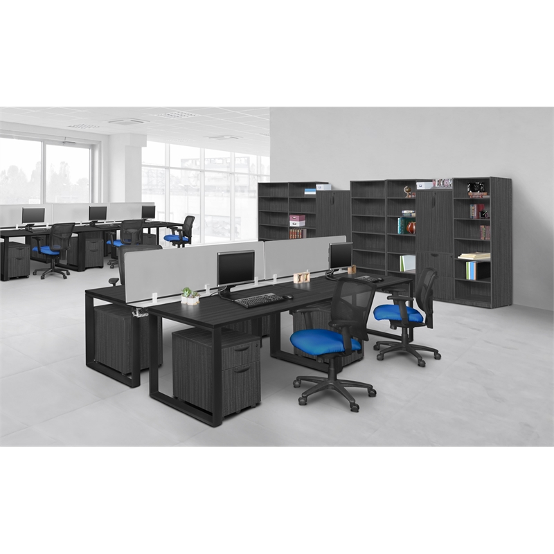 Scranton & Co Box File Mobile Pedestal with 2 Drawers in Ash Grey