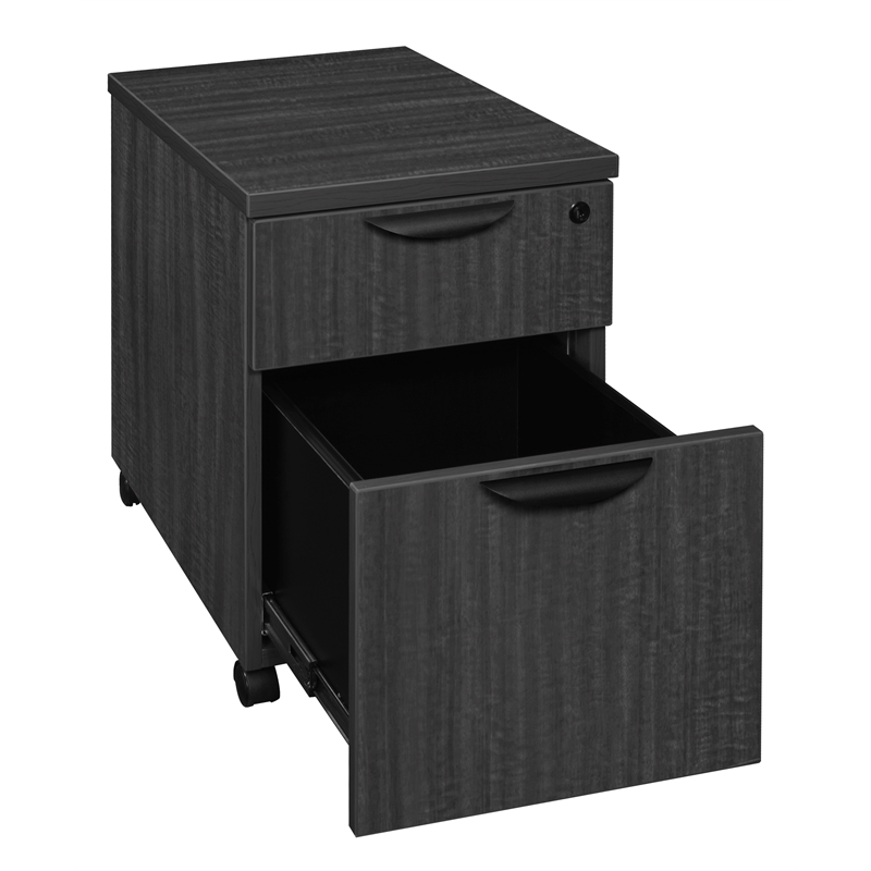 Scranton & Co Box File Mobile Pedestal with 2 Drawers in Ash Grey