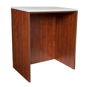 Scranton & Co 41&quot High Stand Up Desk without Top in Rich Cherry