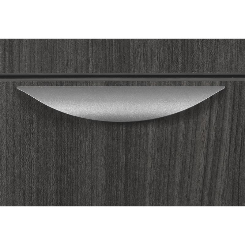 Scranton & Co Deskside 2 Drawer File Cabinet in Stylish Ash Grey