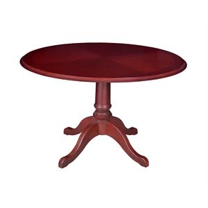 Scranton & Co 42&quot Round Veneer Conference Table for 4 in Mahogany