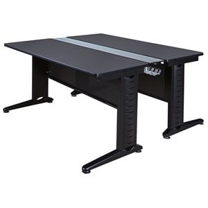 Scranton & Co 66&quot Benching System Computer Desk in Stylish Gray