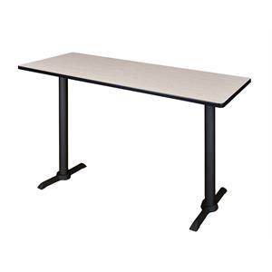 Scranton & Co 66&quot x 24&quot Cafe Height Training Table in Natural Maple