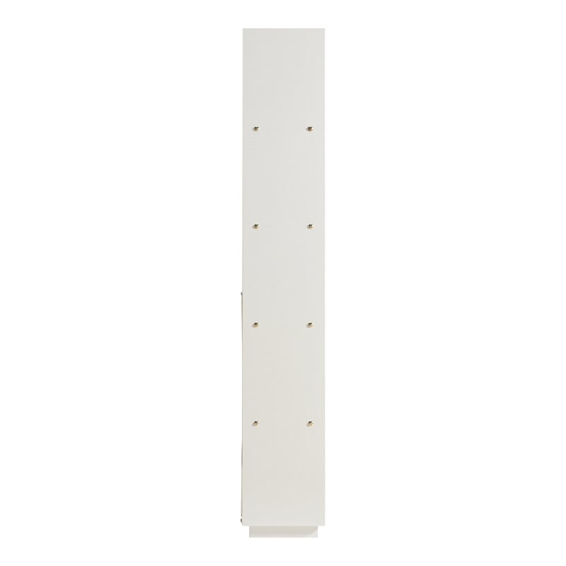 Scranton & Co Kunskap 5-Shelf Contemporary Bookcase in Cream Weave