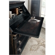 Scranton & Co Secretary Desk in Black Cherry Finish with Drop-Front Lid