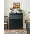 Scranton & Co Secretary Desk in Black Cherry Finish with Drop-Front Lid
