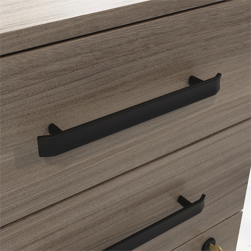 Scranton & Co 3-Drawer Mobile Filing Cabinet in Engineered Wood Hudson Elm
