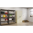 Scranton & Co Metal Wardrobe Cabinet Beige 18