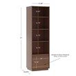 Scranton & Co Mid Century Bookcase with Drawer in Walnut Wood Finish