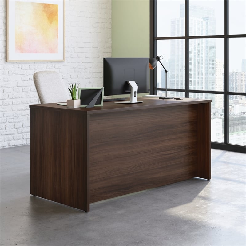 Scranton & Co 60x30 Engineered Wood Desk in Noble Elm Brown Finish