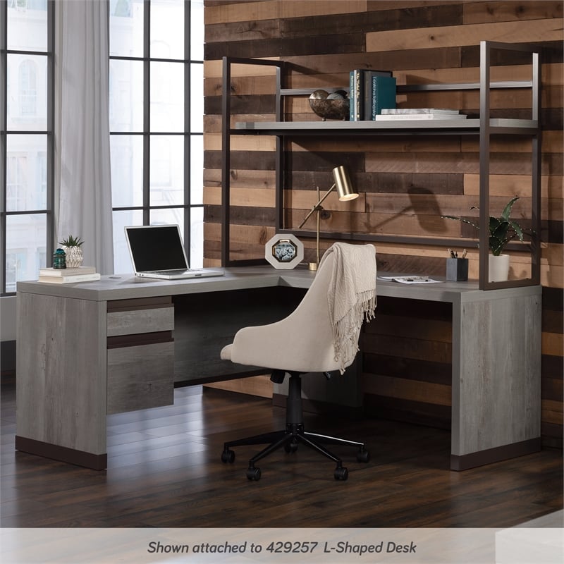 Scranton & Co Large Engineered Wood Hutch in Mystic Oak Finish