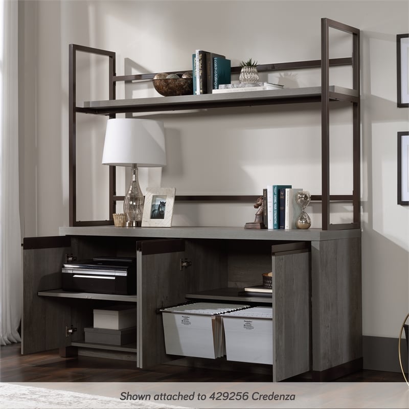 Scranton & Co Large Engineered Wood Hutch in Mystic Oak Finish