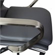 Scranton & Co Faux Leather Swivel Office Chair in Gray and Chrome