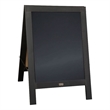 Scranton & Co A-Frame Magnetic Chalkboard with Pine Wood Frame in Black