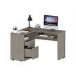 Scranton & Co Raleigh L-Shaped Desk Engineered Wood Light Gray