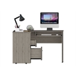 Scranton & Co Raleigh L-Shaped Desk Engineered Wood Light Gray
