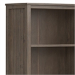 Scranton & Co Lev Solid Wood 72-in Bookcase Smoky Brown with Storage