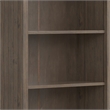 Scranton & Co Lev Solid Wood 72-in Bookcase Smoky Brown with Storage