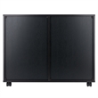 Scranton & Co 6-Drawer Mobile Storage Cabinet in Polished Black
