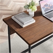 Scranton & Co Wood Office Desk with Two Drawers in Black Walnut