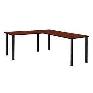 Scranton & Co 66&quot L-Desk Shell with 42&quot Return in Rich Cherry