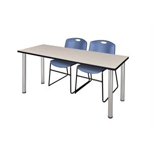 Scranton & Co 60&quot Training Table with 2 Zeng Chairs in Maple