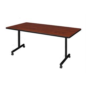 Scranton & Co 72&quot x 30&quot Mobile Table with Glides in Rich Cherry