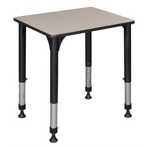 Scranton & Co 26&quot x 18&quot Rectangle Adjustable School Desk in Maple