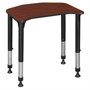Scranton & Co 26&quot x 24&quot Adjustable School Desk in Rich Cherry