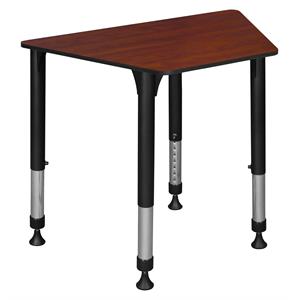 Scranton & Co 36&quot x 23&quot x 19&quot Trapezoid Adjustable School Desk in Cherry