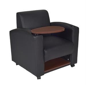 Scranton & Co Tablet Arm Chair 2 Pack in Black with Java Tablet