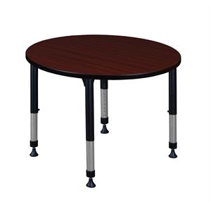 Scranton & Co 36&quot Round Height Adjustable Table in Classic Mahogany