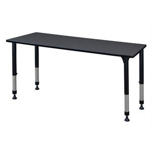 Scranton & Co 66&quot x 30&quot Height Adjustable Table in Stylish Grey