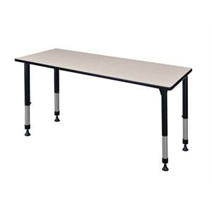 Scranton & Co 72&quot x 24&quot Height Adjustable Table in Natural Maple